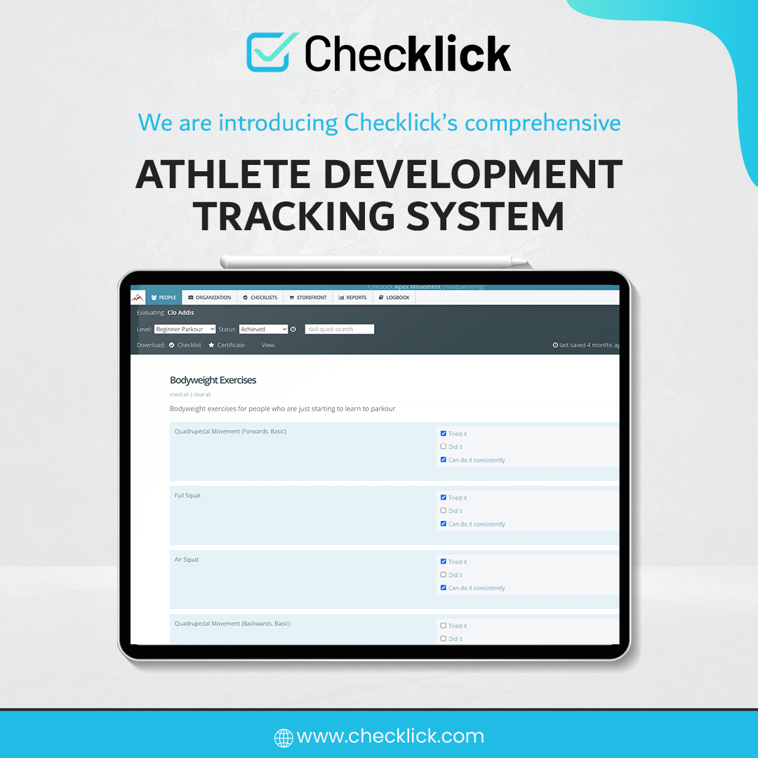 Athlete development tracking system